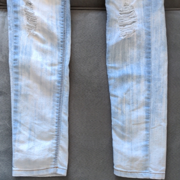 03 White Blue Ripped Jeans Seductions Sirens - Picture 7 of 13